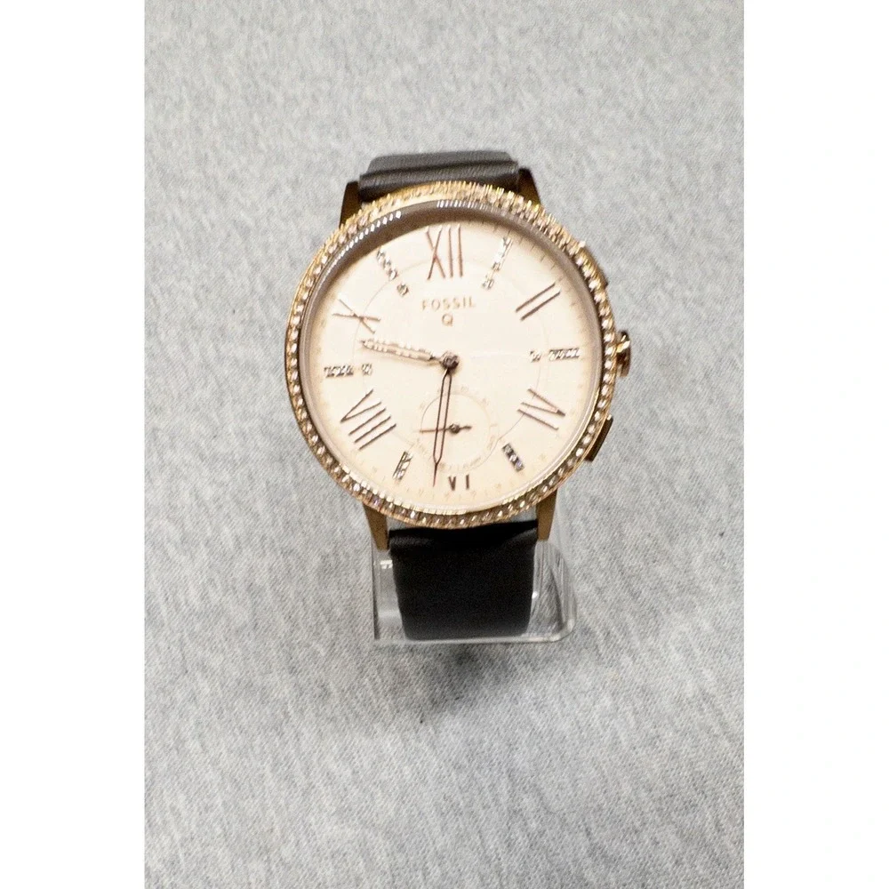 Fossil Q Gazer 41mm Rose Gold Case Hybrid Smart Watch New Coin Battery‎ FTW1116
